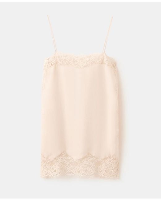 Mango Natural Selection Lace Lyocell Top