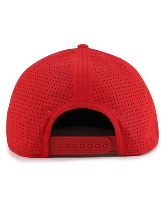 American Needle Red Detroit Wings Buxton Pro Tech Adjustable Hat for men