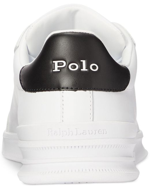 Polo Ralph Lauren White Heritage Court Ii Leather Sneaker for men
