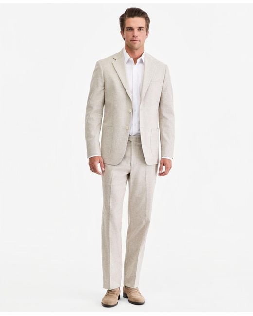 Michael Kors White Classic-fit Texture Suit Separate Jacket for men