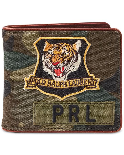 Polo Ralph Lauren Metallic Tiger-patch Billfold Wallet for men