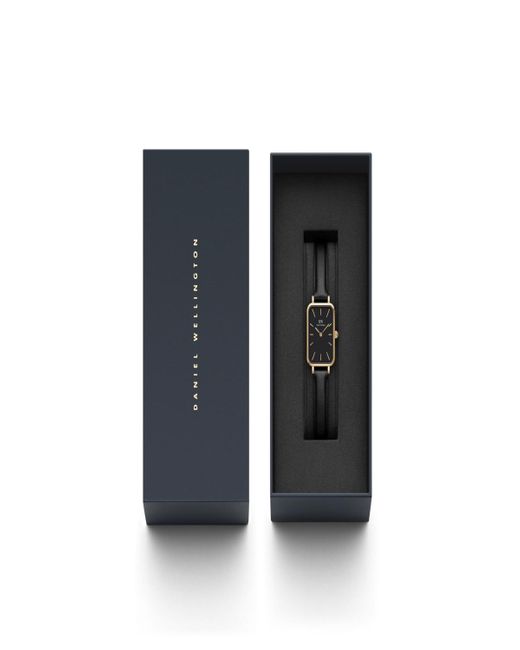 Daniel Wellington Black Quadro Sheffield Leather Watch 20 X 26mm