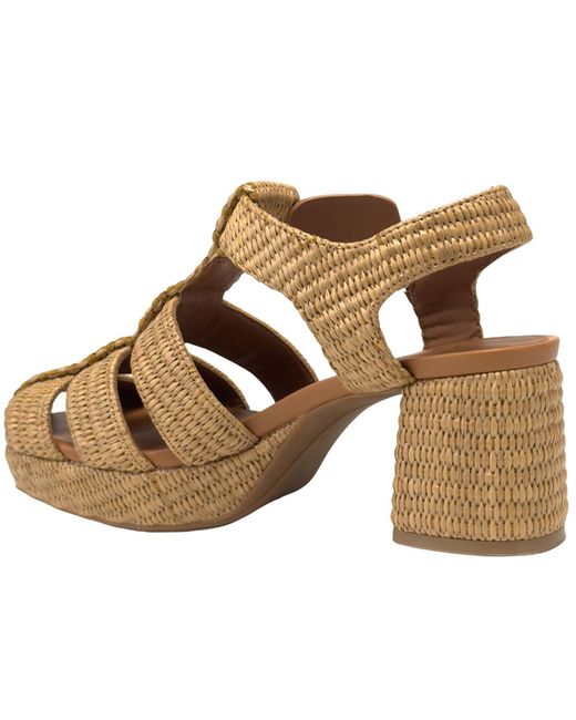 Aerosoles Brown Soave Square Toe Platform Sandals