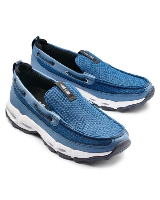 BASS OUTDOOR Blue Water Resistant Aqua Deck Shoe for men