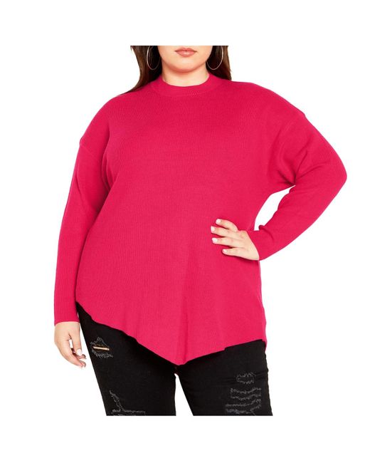 City Chic Pink Plus Size Madison Sweater