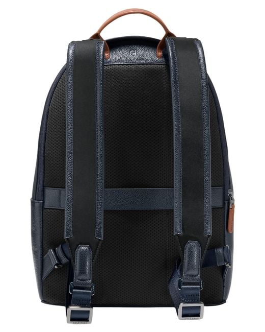 Cole Haan Damon Two-tone Laptop Backpack in Blue for Men | Lyst