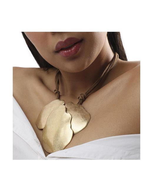 SOH Metallic Cascade Statement Necklace
