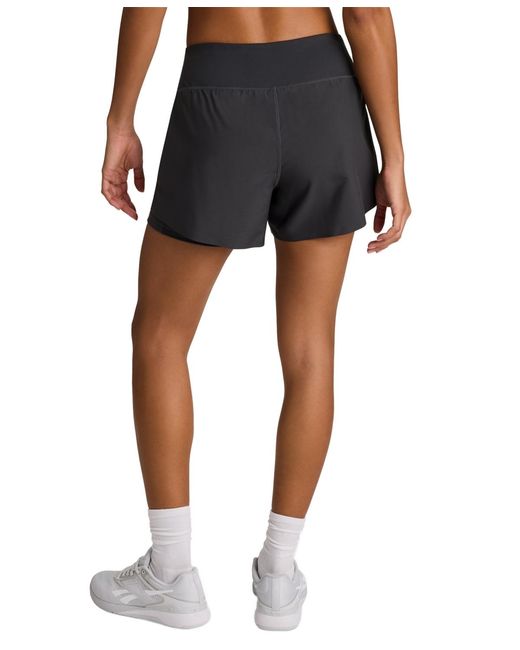Reebok Black Interlock Pull-on Running Shorts