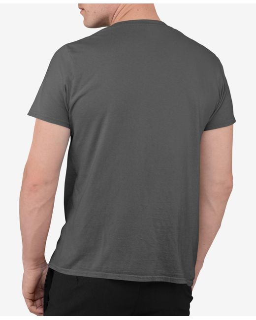 LA Pop Art Black K-pop Word Art Short Sleeve T-shirt for men