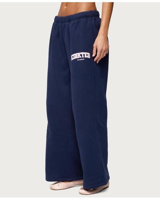 Edikted Blue La Sweatpants