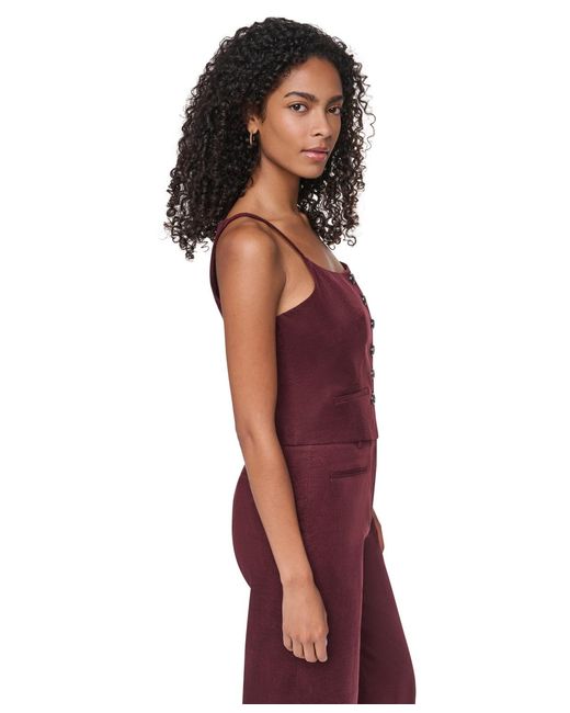 DKNY Button-front Tailored Vest