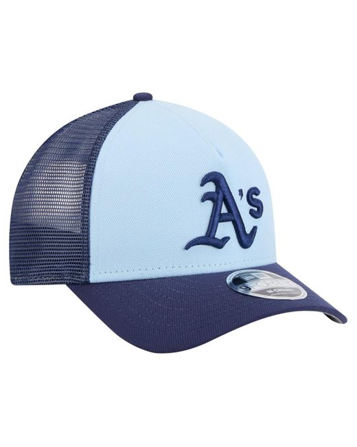 KTZ Light Blue/navy Athletics 2-tone Color Pack 9forty M-crown A-frame Adjustable Hat for men