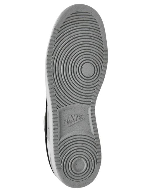 Nike Gray Court Vision Low Casual Sneakers From Finish Line for men