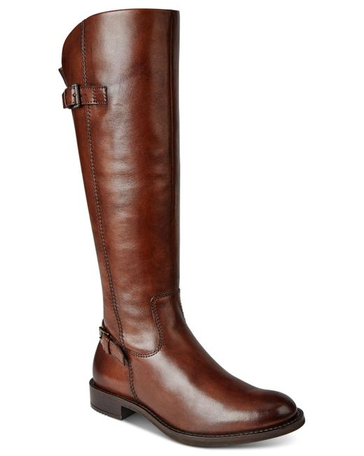 Ecco Sartorelle 25 Tall Buckle Boots in Brown | Lyst