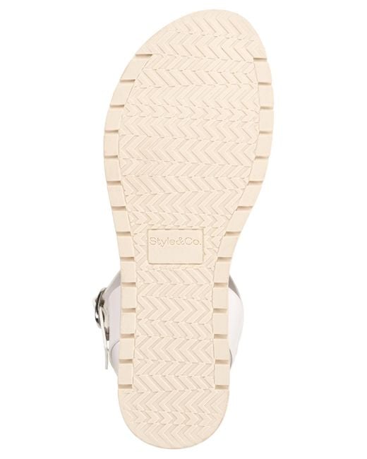 Style & Co. Metallic Mayaa Flat Sandals