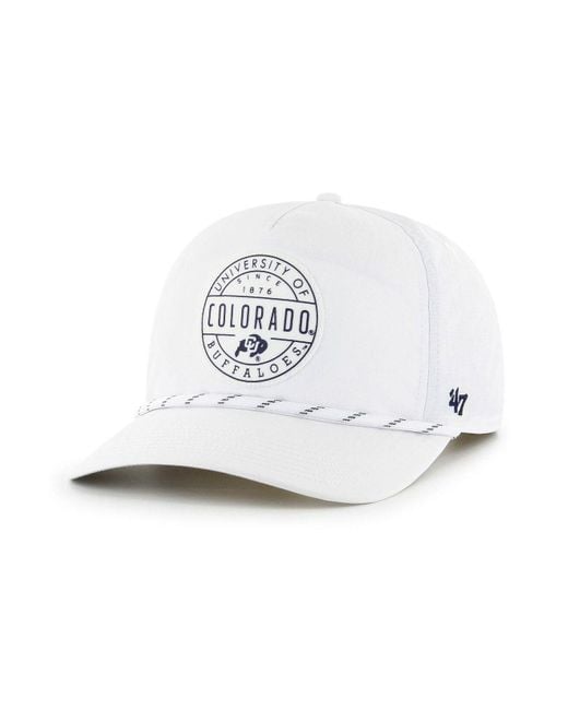 47 Brand '47 White Colorado Buffaloes Suburbia Captain Snapback Hat for men
