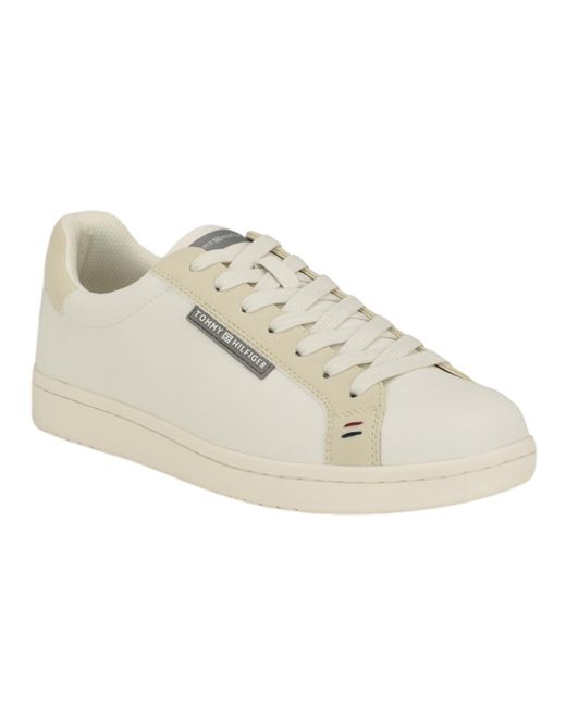 Tommy Hilfiger White Landis Lace Up Fashion Sneakers for men