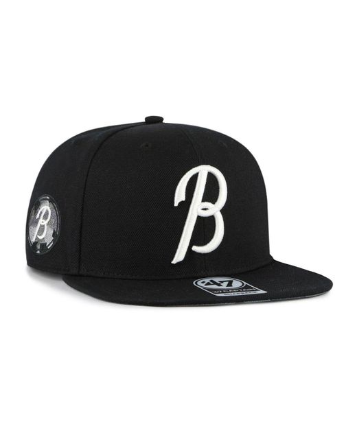 47 Brand Black Baltimore Orioles 2023 City Connect Captain Snapback Hat for men