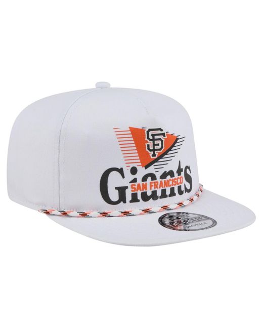 KTZ White San Francisco Giants Collide Golfer Snapback Hat for men