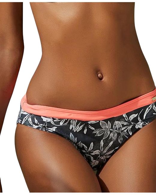 Lascana Brown Printed Classic Bikini Swimsuit Bottom