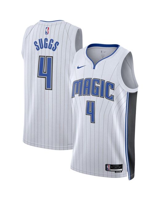 Nike Blue Jalen suggs Orlando Magic Statement Edition Swingman Jersey for men
