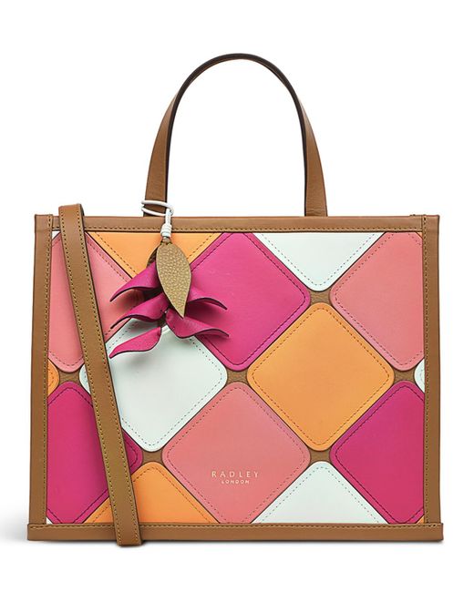 Radley Pink Audley Drive Patchwork Small Open Top Grab