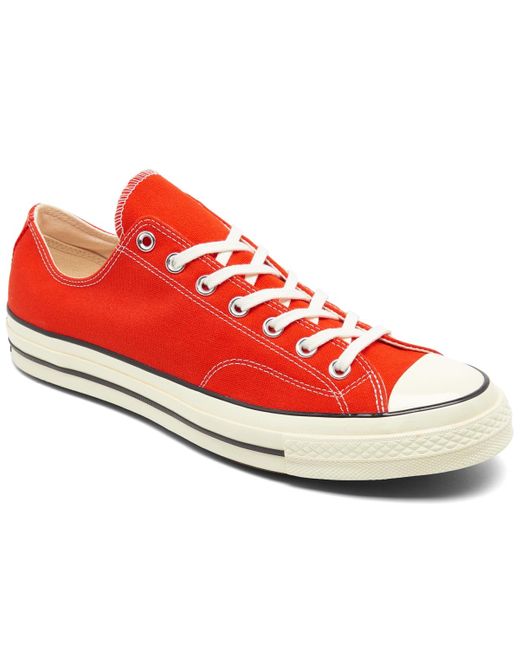 Converse Red Chuck 70 Vintage-like Canvas Casual Sneakers From Finish Line for men