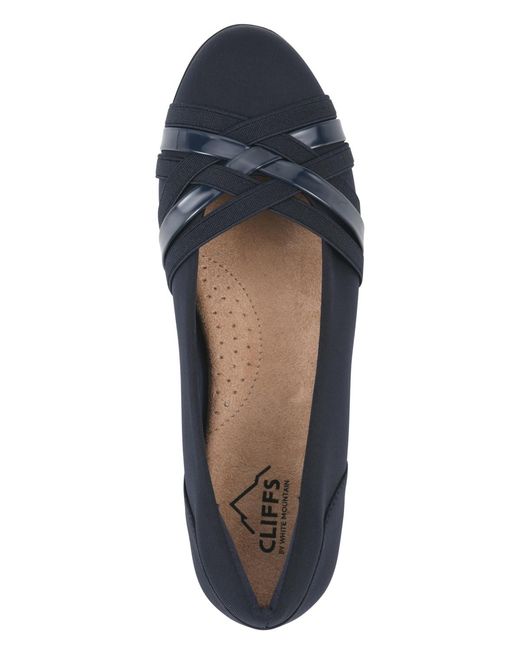 White Mountain Blue Chic Ballet Flat