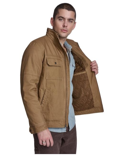 Levi's Brown Cotton Two Pockets Jacket for men