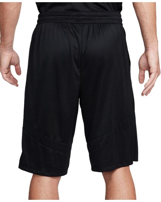 Nike Black Icon Dri-fit Moisture-wicking Basketball Shorts for men