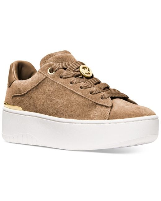Michael Kors Natural Michael Dottie Lace Up Sneakers