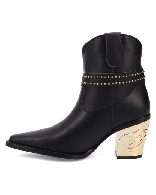 Dingo Black Milano Leather Bootie