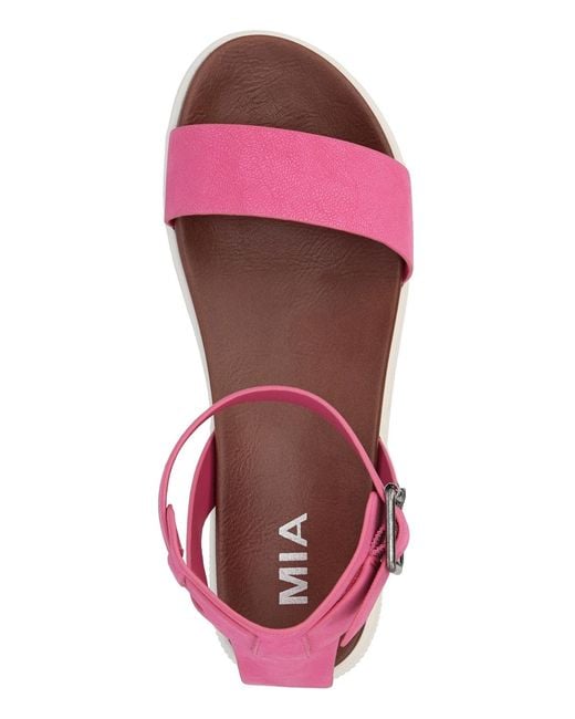 MIA Pink Ellen Round Toe Sandals