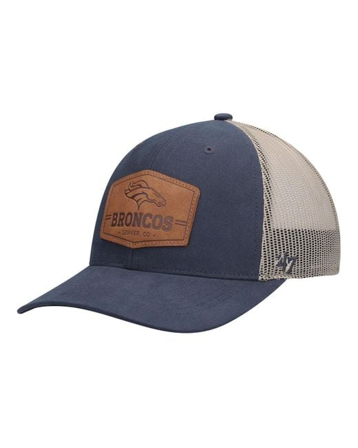 Mens Denver Broncos '47 Brand Navy Blue Cleanup Adjustable