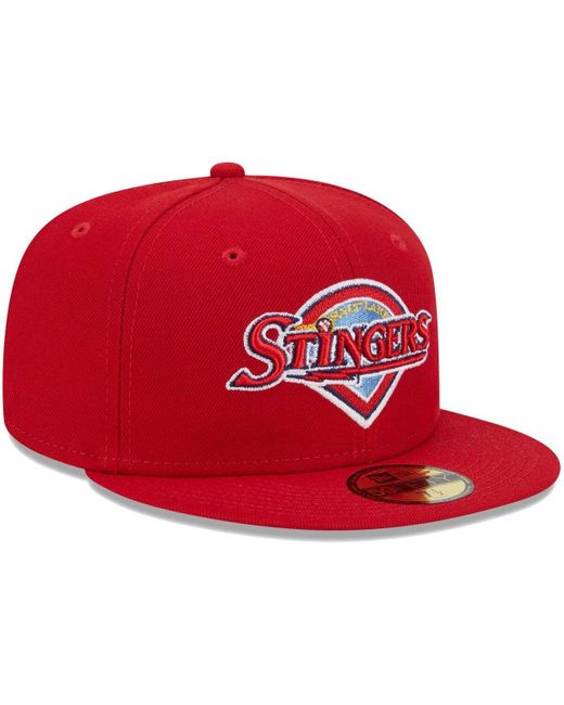 KTZ Red Salt Lake Bees Theme Nights Salt Lake Stingers 59fifty Fitted Hat for men