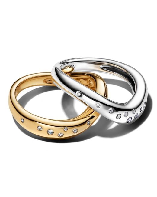 Pandora Metallic Stacking Rings