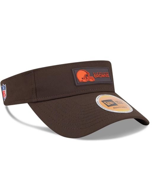 KTZ Brown Cleveland S 2025 Sideline Visor Hat for men