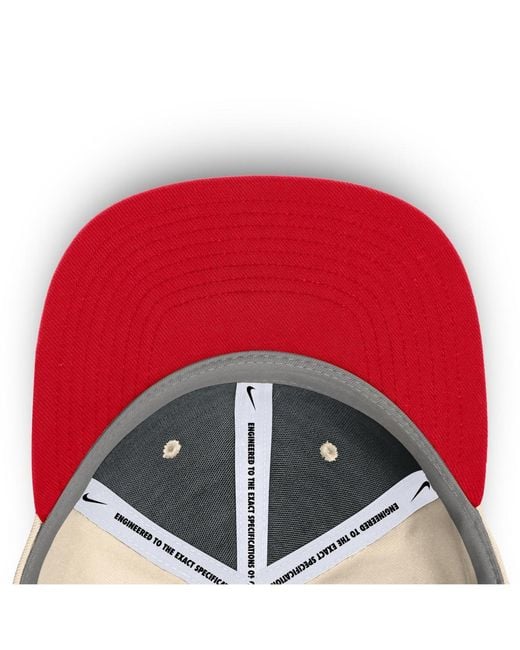 Nike Pink Ohio State Buckeyes Primetime True Performance Fitted Hat for men