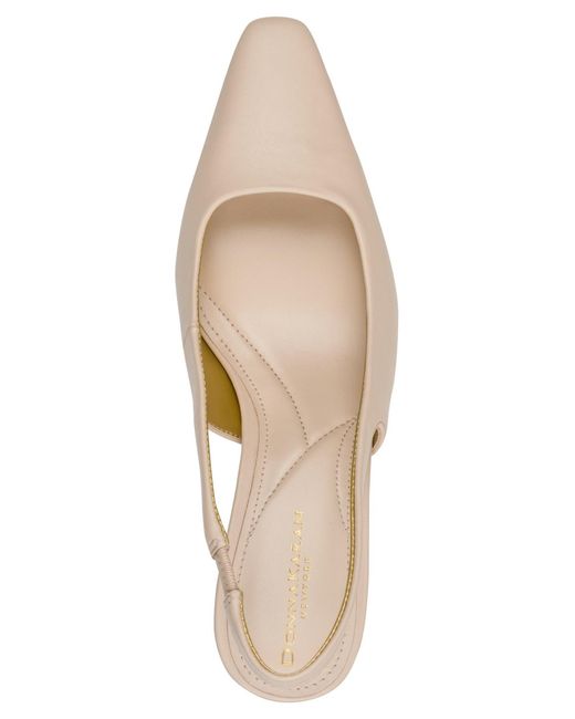Donna Karan Metallic Sidndey Slingback Pumps