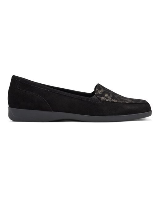 Easy Spirit Black Devitt Slip-on Loafer Flats