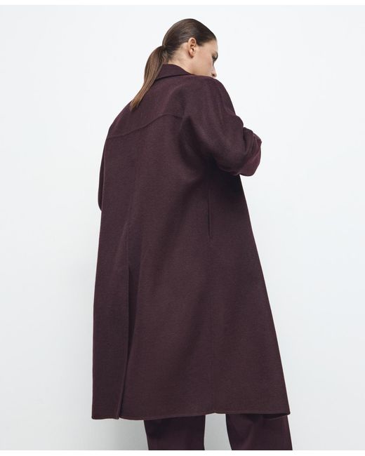 Mango Blue Handmade Oversized Wool Coat