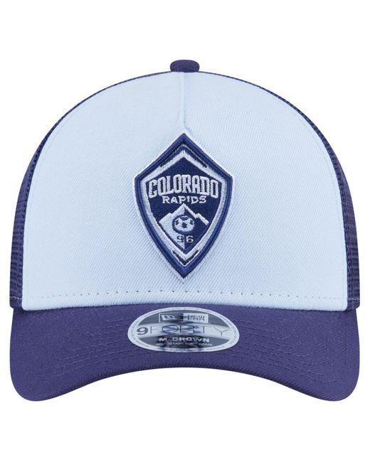 KTZ Blue Colorado Rapids Color Pack 9forty A-frame Adjustable Trucker Hat for men