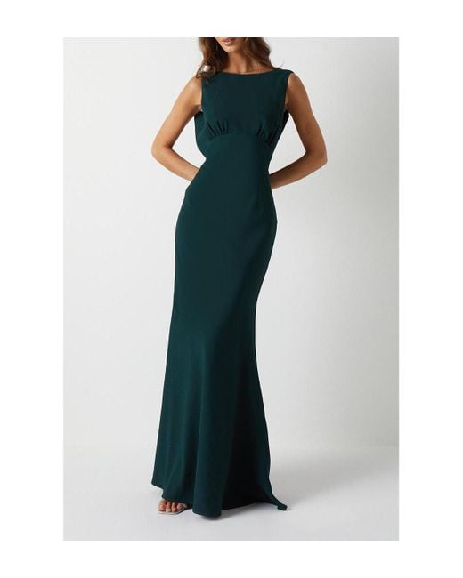 Coast Cowl Back Maxi Bridesmaid Dress in Green | Lyst