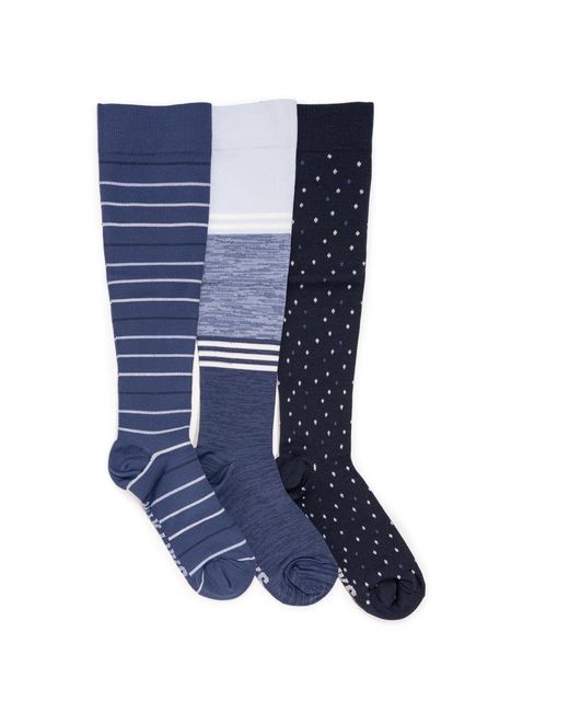Muk Luks Blue Compression Socks
