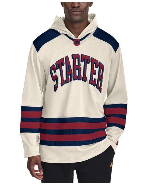 Starter Hooded Logo Hockey Jersey in Blue for Men Lyst