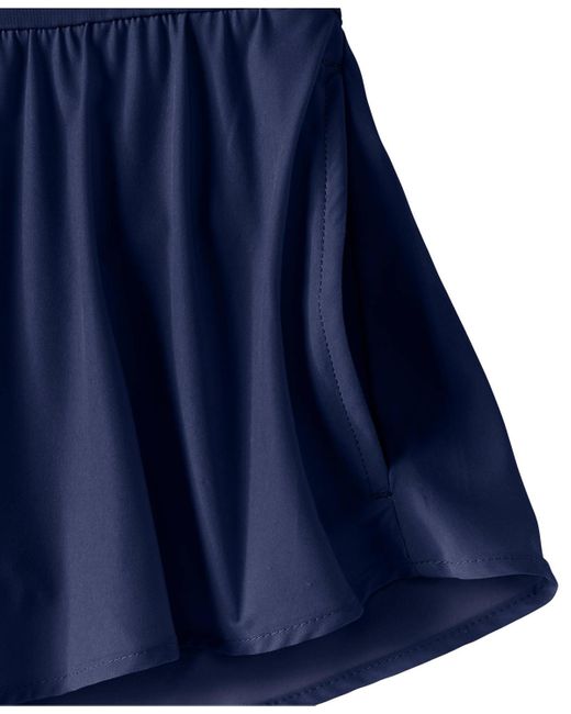 Lands' End Blue 3" Pinchless Flutter Swim Short