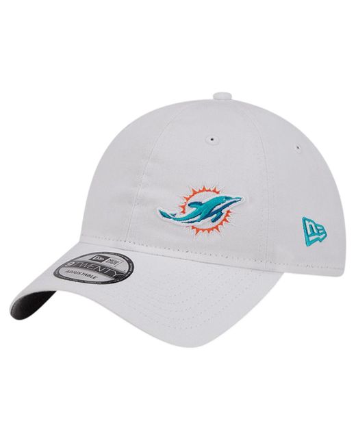 KTZ White Miami Dolphins Court Sport 9twenty Adjustable Hat