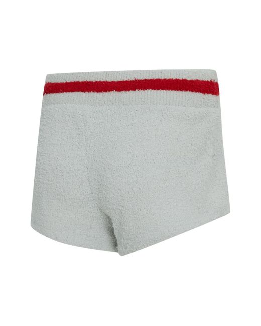 Concepts Sport White 2-piece Gray/red Georgia Bulldogs Whitley Long Sleeve Hoodie Top And Shorts Set