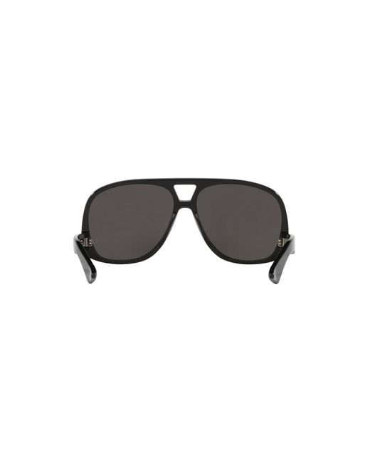 Saint Laurent Black Pilot Sunglasses