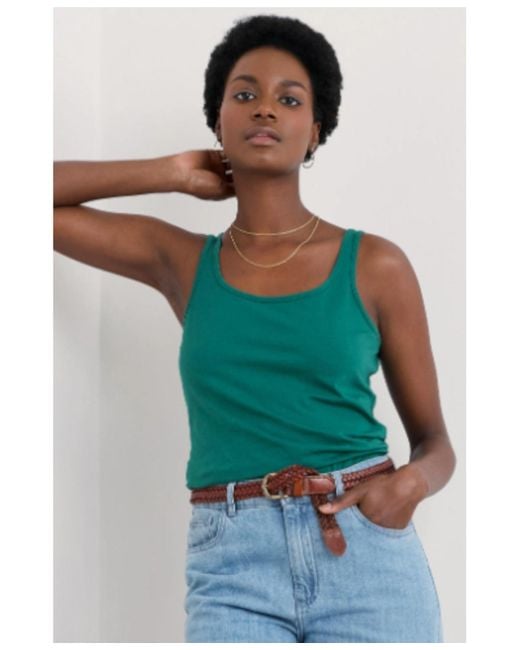 Seasalt Cornwall Green Tidal Drift Top